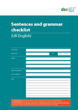 Load image into Gallery viewer, Sentences and Grammar Checklist - PDF Edition
