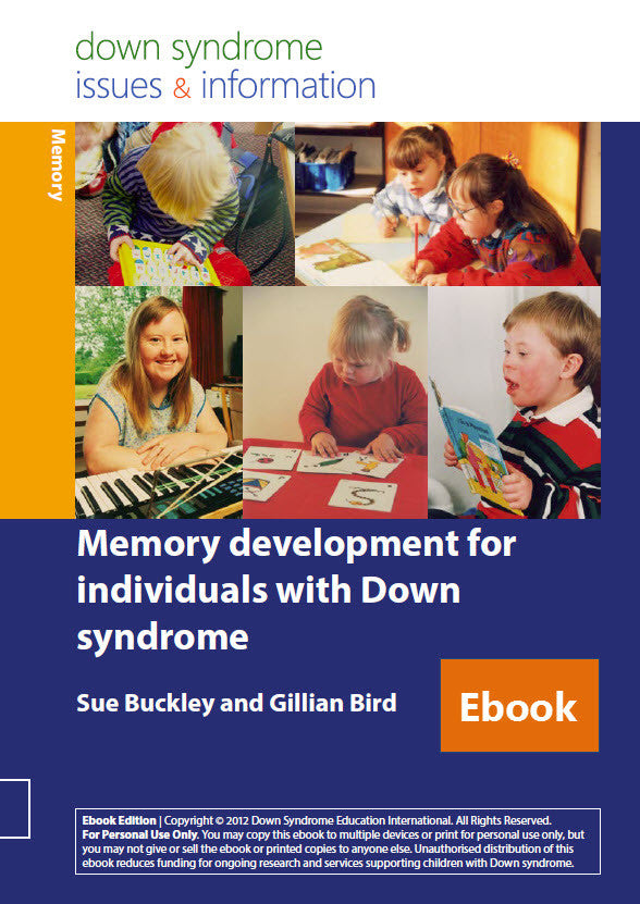 Down syndrome and cognitive development hotsell