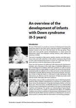 Load image into Gallery viewer, An Overview of the Development of Infants with Down Syndrome (0-5 years) - PDF Ebook