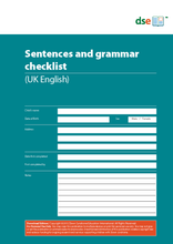 Load image into Gallery viewer, Sentences and Grammar Checklist - PDF Edition
