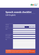 Speech Sounds Checklist - PDF Edition