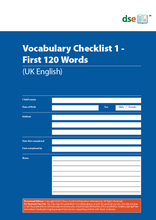 Load image into Gallery viewer, Vocabulary Checklist 1 - First 120 Words - PDF Edition
