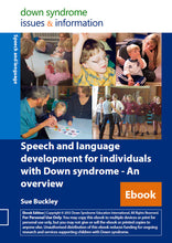 Load image into Gallery viewer, Speech and Language Development for Individuals with Down Syndrome - An Overview - PDF Ebook
